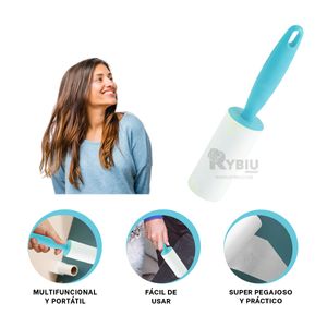 Rodillo Moderno para Pelusa Celeste Y+Papel de Regalo