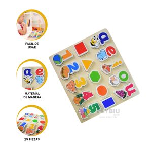 Rompecabeza para Juego Didactico en Multicolor Y+Stickers