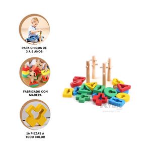 Juguete para Niños de Color Madera Y+Papel de Regalo