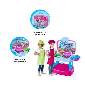 Set Estimulante con Ruerdas de Cocina Multicolor Y+Stickers