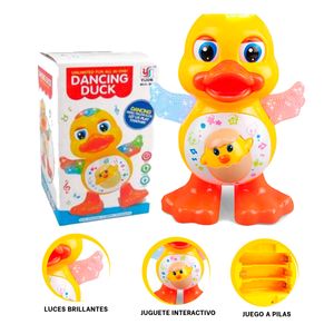 Juguete Duck Musical en Color Amarillo Y+Stickers