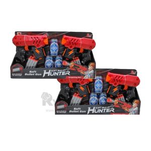 Apuntador Tumba Latas en Color Rojo Y+Papel de Regalo