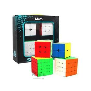 Cubos Multicolor de 4 Piezas en Multicolor Y+Stickers