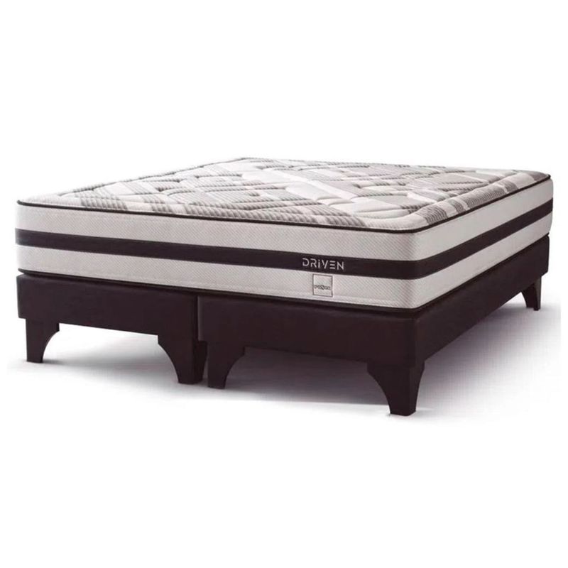 Cama Europea Driven Queen Maurice Azul Real Plaza