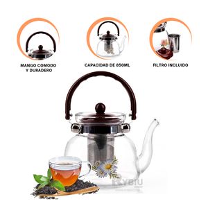 Jarra con Filtro 850 ml en Transparente Y+Papel de Regalo