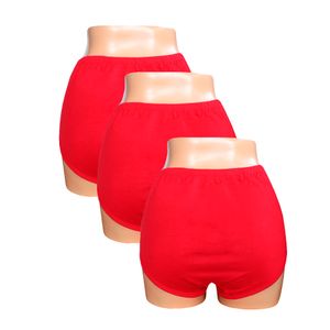 Pack x3 Trusa Clásica Sweet Cotton Rojo