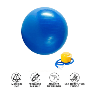 Pelota de Pilates y/o Yoga Fitness de 75 cm + Inflador