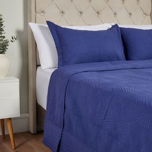 Cubrecama Kaz  Palma Azul King
