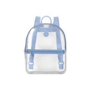 Mochila Moleca Pvc Transparente Negro