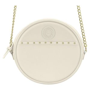 Cartera Moleca Morral Gold Cadena Blanco