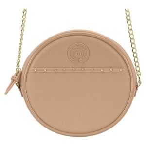 Cartera Moleca Morral Gold Cadena Nude