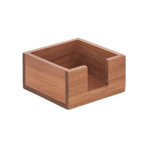 Servilletero de Madera Cuadrado 14x14x8 cm