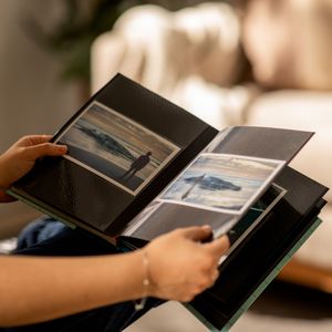 Album para Fotos de Tela 24x2,5x19 cm