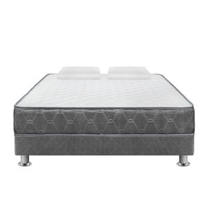 Cama Americana FORLI Acqua 2 Plazas Blanco + 2 almohadas + Cama mascota
