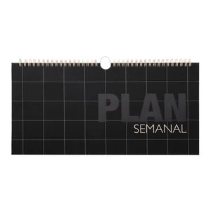 Planificador Semanal con Espiral 2025 19,5x2x35,5 cm