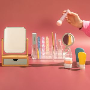 Organizador de Cosméticos Acrílico 27,8x16,4x7,3 cm