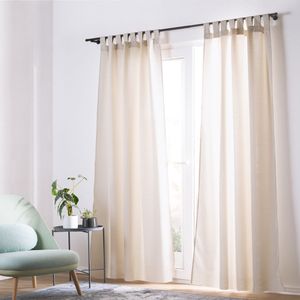 Set 2 Cortinas Texturadas con presillas 140x240 cm