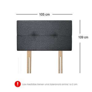 Dormitorio FORLI Acqua 1.5 Plazas Blanco +  1 almohada + Cama mascota