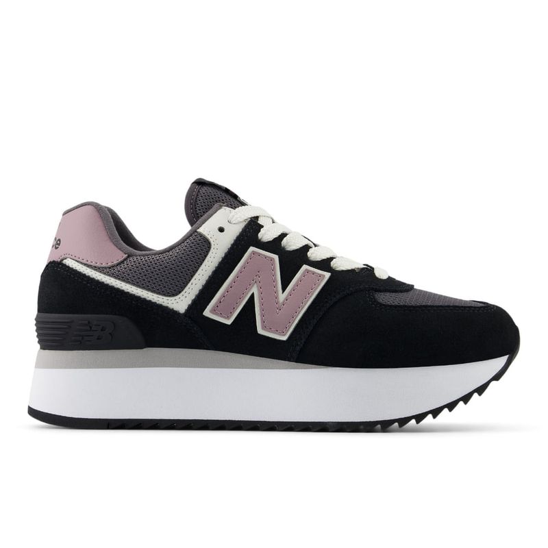 Zapatillas Urbanas New Balance Para Mujer Wl574Zak Negro Real Plaza