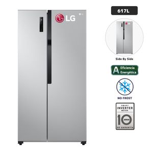 Refrigeradora LG 509L No Frost LS51BPP Plateado