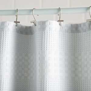 Cortina de Baño Algodón con Tejido Wafle