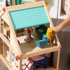 Set Mobiliario de Madera Castila 26x5x28 cm