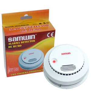 Alarma Sensor Detector de Humo Samwin 9V DC Bateria 9V Dual