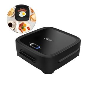 Sandwichera Oster CKSTSM400 Compacta Con Platos Hondos Negro