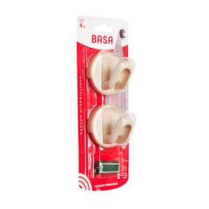 Ganchos Atornillables Circular Mediano x 2 unidades Beige Basa