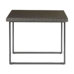Mesa de terraza Noa Vidrio + Ratan 80x80x66 Naterial