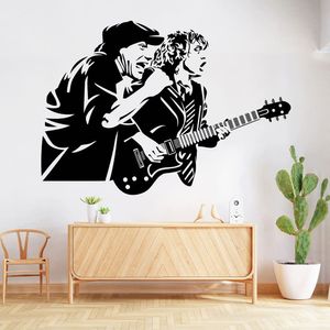 Vinilo Decorativo Stickart Ac Dc Mediano Sticker Música