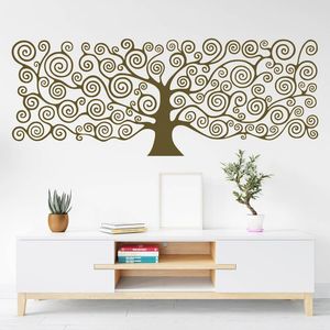 Vinilo Decorativo Stickart Árbol De La Vida Klimt Pequeño Sticker Árboles
