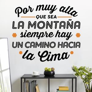 Vinilo Decorativo Stickart La Montaña Pequeño Sticker Frases