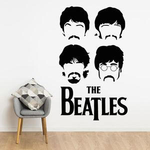 Vinilo Decorativo Stickart The Beatles Mediano Sticker Música