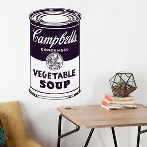 Vinilo Decorativo Stickart Lata De Tomate Wharhol Mediano Sticker Arte