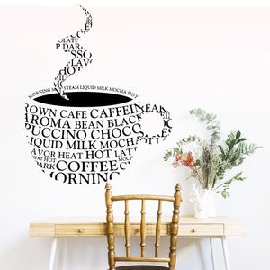 Vinilo Decorativo Stickart Taza De Letras Pequeño Sticker Cocina