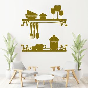Vinilo Decorativo Stickart Utensilios De Cocina Pequeño Sticker Cocina