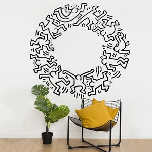 Vinilo Decorativo Stickart Keith Haring Pequeño Sticker Arte