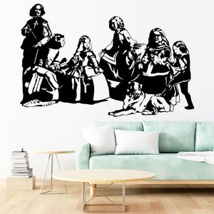 Vinilo Decorativo Stickart Las Meninas Mediano Sticker Arte