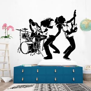 Vinilo Decorativo Stickart Banda De Rock Mediano Sticker Música