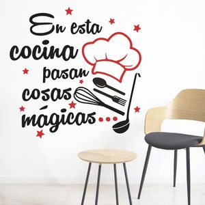 Vinilo Decorativo Stickart En Esta Cocina Mediano Sticker Cocina