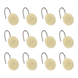 Set 12 Argollas para Cortina de Baño 4x5x6,4 cm