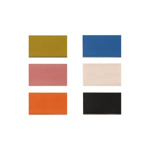 Set 6 Borradores de colores 4,4x2,4x1,4 cm