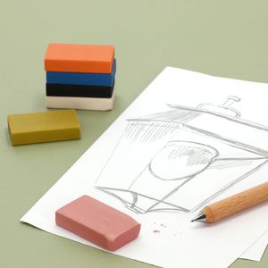 Set 6 Borradores de colores 4,4x2,4x1,4 cm