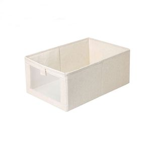 Caja Organizadora para Ropa Plegable Marfil Pack x 2