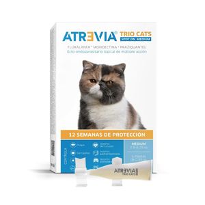Antipulgas para gatos Atrevia Trio Cats Spot On Medium (2.9 - 6.25kg) x 1 pip