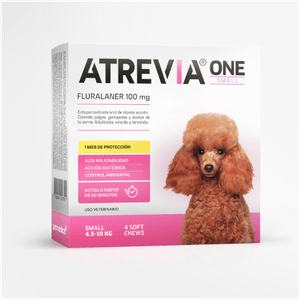 Antipulgas para perros Atrevia One Small (4.5-10kg) x 4 tab