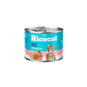 Ricocat Cachorro Pate Pollo Carne 180Gr X6 Un