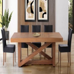 Comedor Dmuebles 6 sillas Ravello - Negro/Nogal