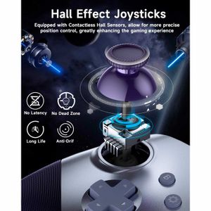 Mando Inalambrico Easysmx X10 WIFI BT USB-C Botones Mecanicos Gyro Motion Purple